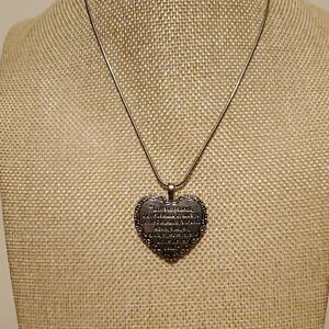 Silver Heart Pendant Necklace